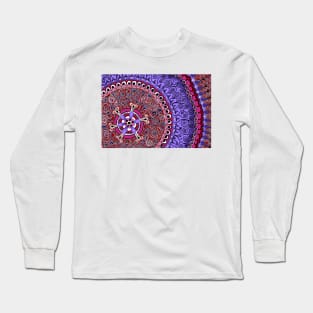 Mandala Purple, Pink, and Red Long Sleeve T-Shirt